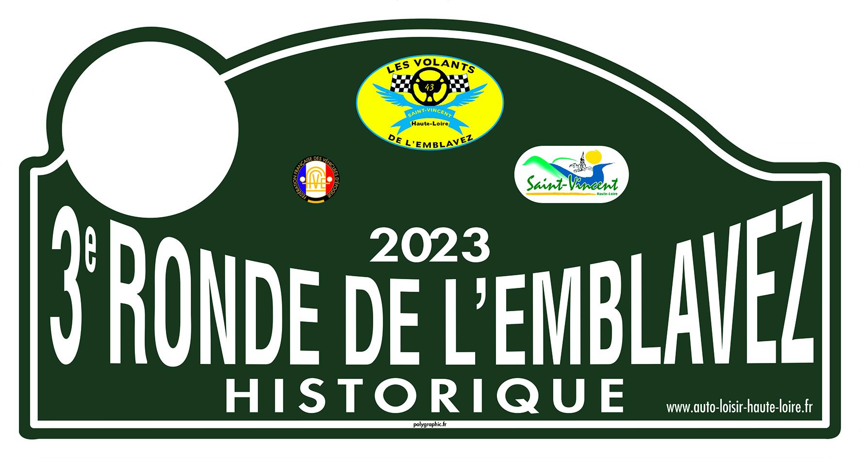 Plaque ronde historique emblavez 2023